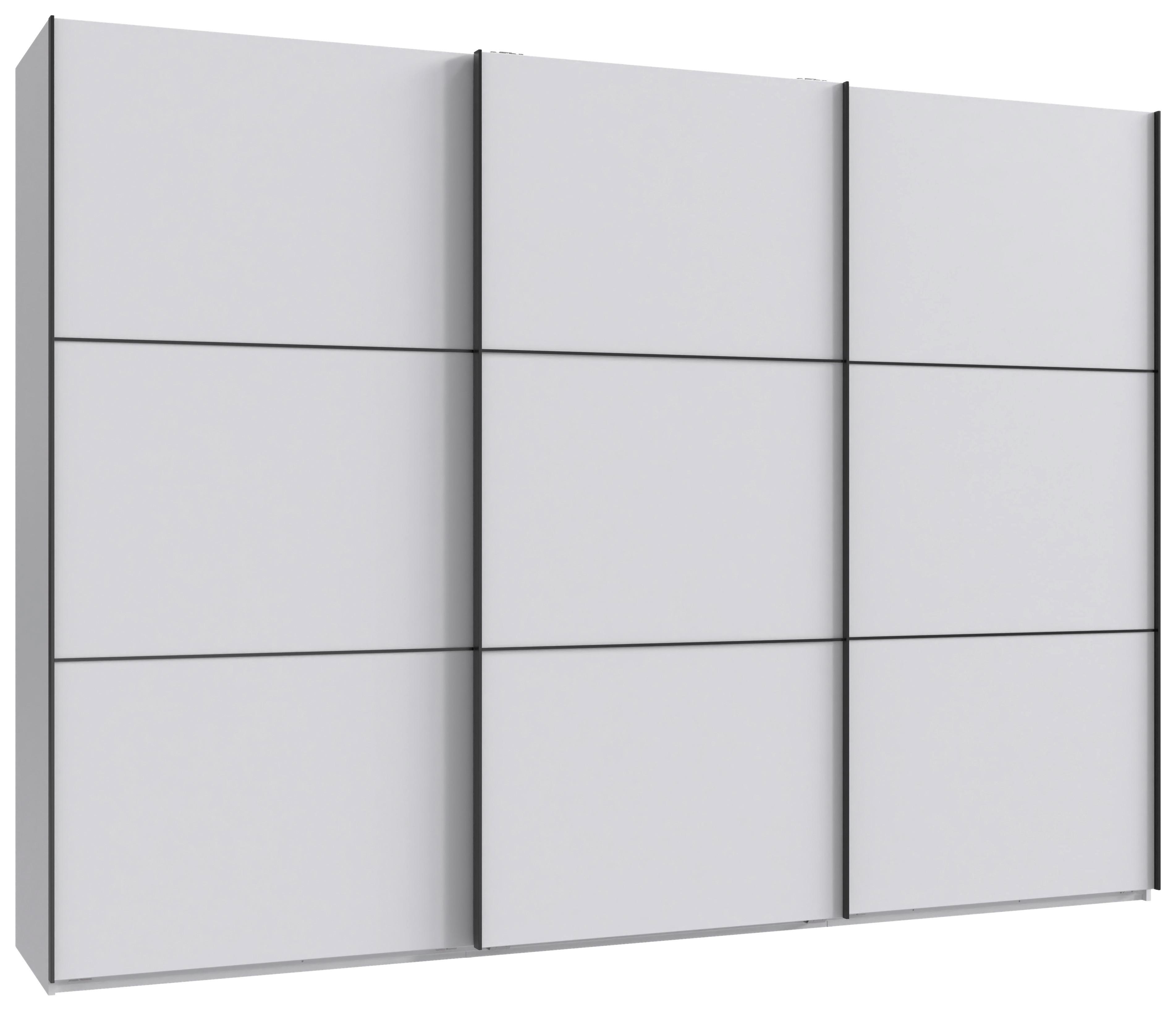 Schwebetürenschrank Indian A Weiß Dekor, B: 300cm - Weiß, KONVENTIONELL, Holzwerkstoff (300/216/65cm)