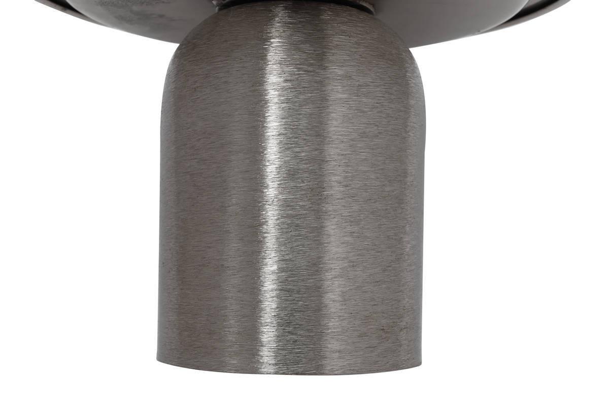 Tortenplatte Rund Eisen Art Deco D: 20,5 cm Grau/Silbern - Silberfarben/Grau, Trend, Metall (20,5/13,5cm) - Kayoom