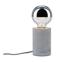 Tischlampe Mk Grau Mit Schnurschalter - Grau, Design, Stein (22/13cm) - Paulmann