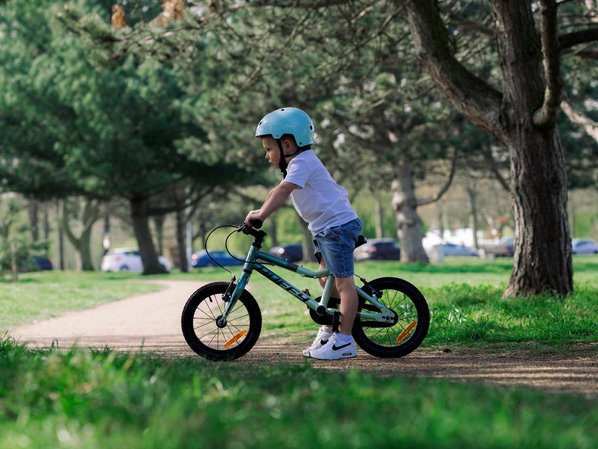 Kinderfahrrad Literide Grün, 14 Zoll - Grün, Basics, Metall (35/56/105cm)