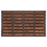 Kokosmatte Brushes Schwarz Kokos 40x60 Cm - Hellbraun/Schwarz, Basics, Naturmaterialien (40/60cm) - Hanse Home