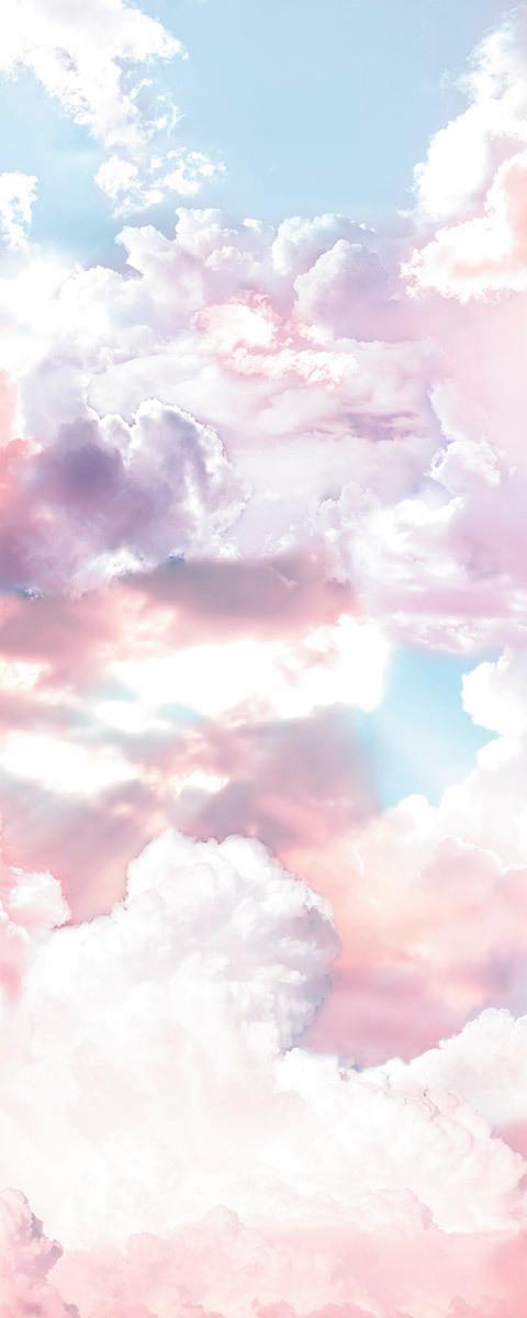Vliestapete 6027a-Vd1 Clouds Panel - Natur (100/250cm)