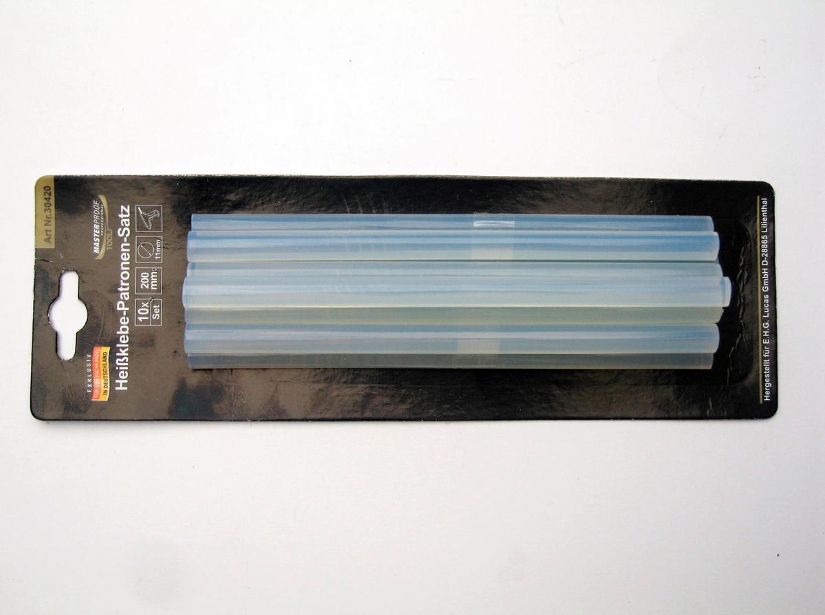 Klebesticks Transparent 10 Stück - Transparent, Basics, Kunststoff (20cm)