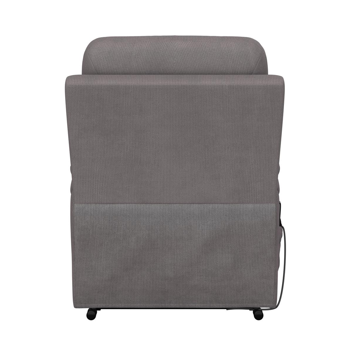 Relaxsessel mit Aufstehhilfe Mario Webstoff Dunkelgrau - Dunkelgrau/Schwarz, MODERN, Textil/Metall (89/107/94cm) - James Wood
