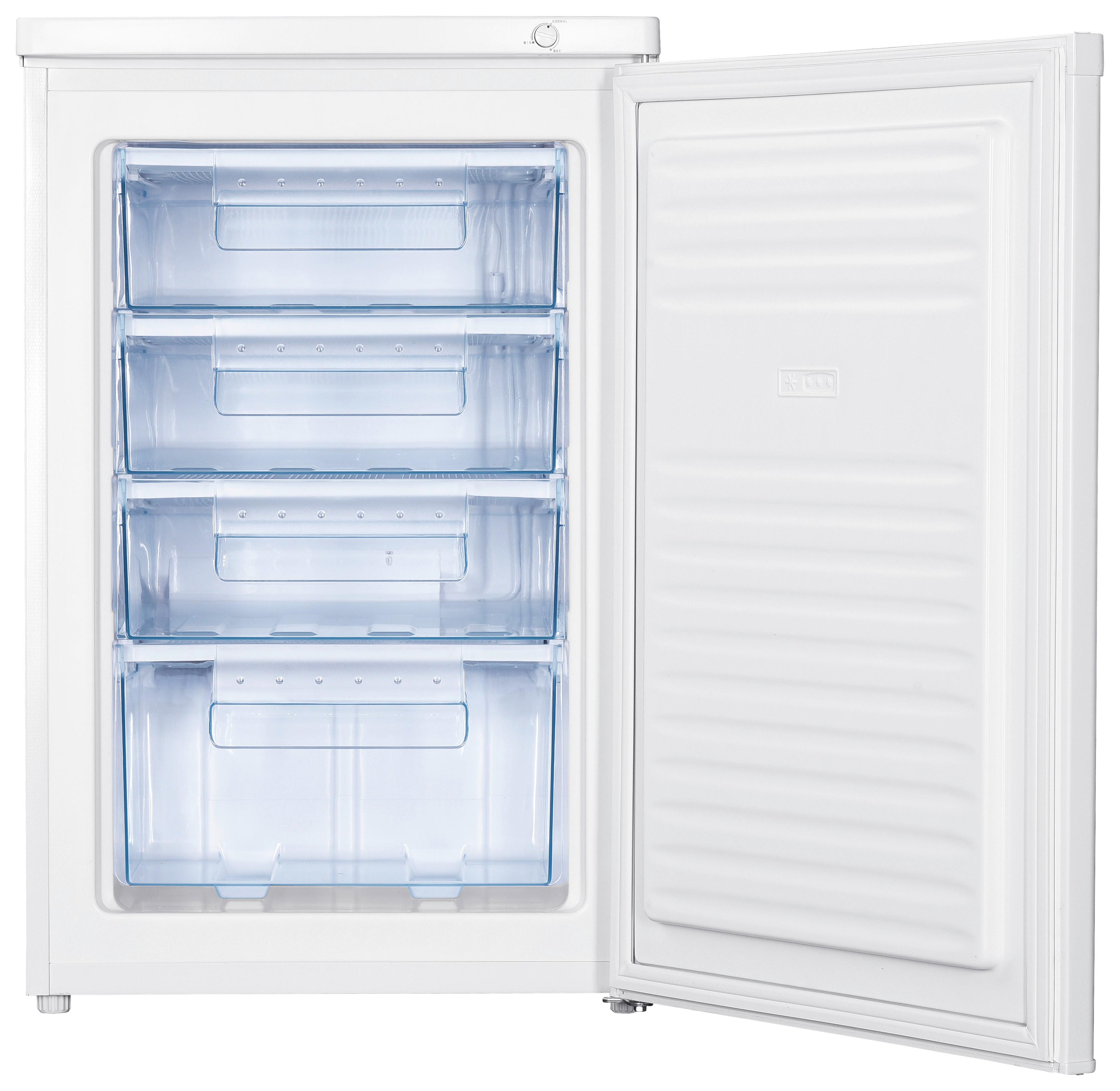 Gefrierschrank Nabo Weiß 55x85 cm 91 L Freistehend - Weiß, Basics, Glas/Kunststoff (55/85/58cm)