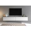 TV nízka komoda antracit/biela VL - sivá/biela s vysokým leskom, Lifestyle, kompozitné drevo/plast (180/30/33cm) - P & B