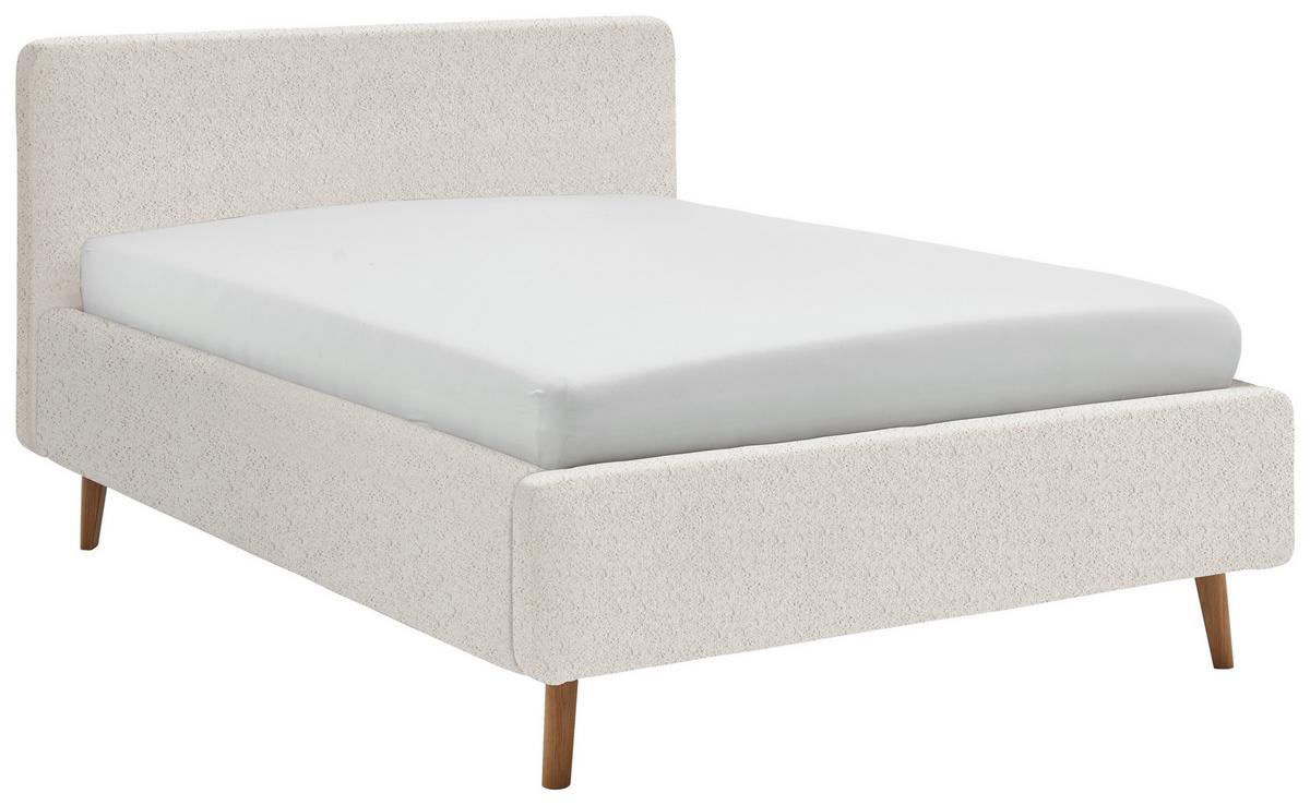 Polsterbett Mattis Abriamo Creme 140x200cm - Eichefarben/Birkefarben, Design, Holz/Textil (140/200cm) - MID.YOU