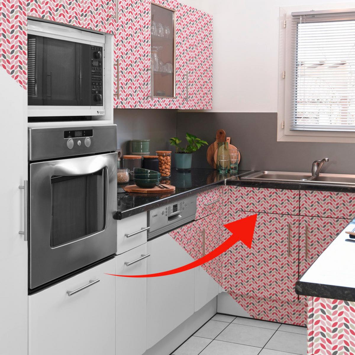 Klebefolie Blütenblätter Multicolor Petals 45x200 Cm - Multicolor/Rosa, Basics (45/200cm)