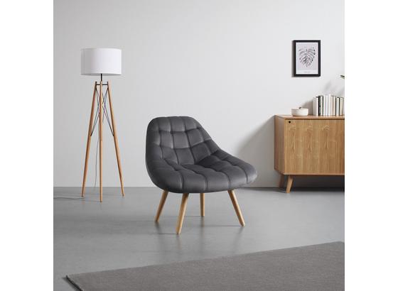 Křeslo Alison - šedá, Moderní, dřevo/textil (92/79/76cm) - Modern Living Křeslo Alison - šedá, Moderní, dřevo/textil (92/79/76cm) - Modern Living