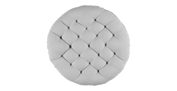 Sitzkissen Lianna - Silberfarben, MODERN, Textil (42/5cm) - Luca Bessoni