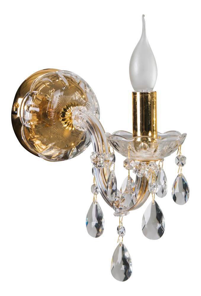 Wandleuchte 21-95742 Maria Teresa - Goldfarben, KONVENTIONELL, Metall (12/26/24cm)