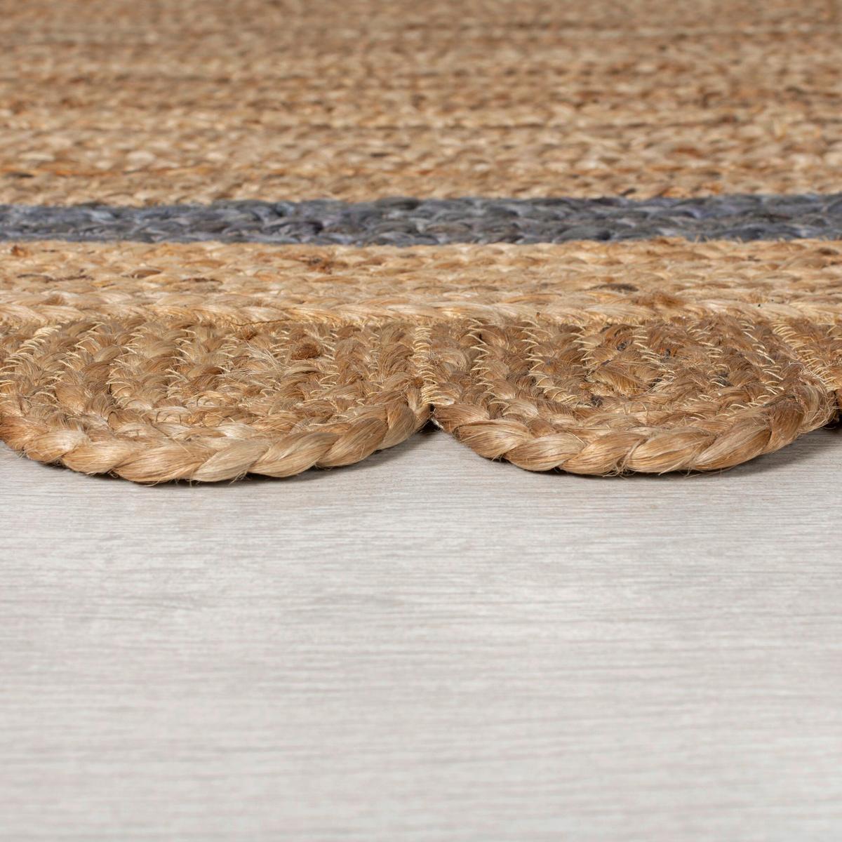 Flachwebteppich Natur B: 170cm - Naturfarben/Grau, Basics, Textil (170/120cm)