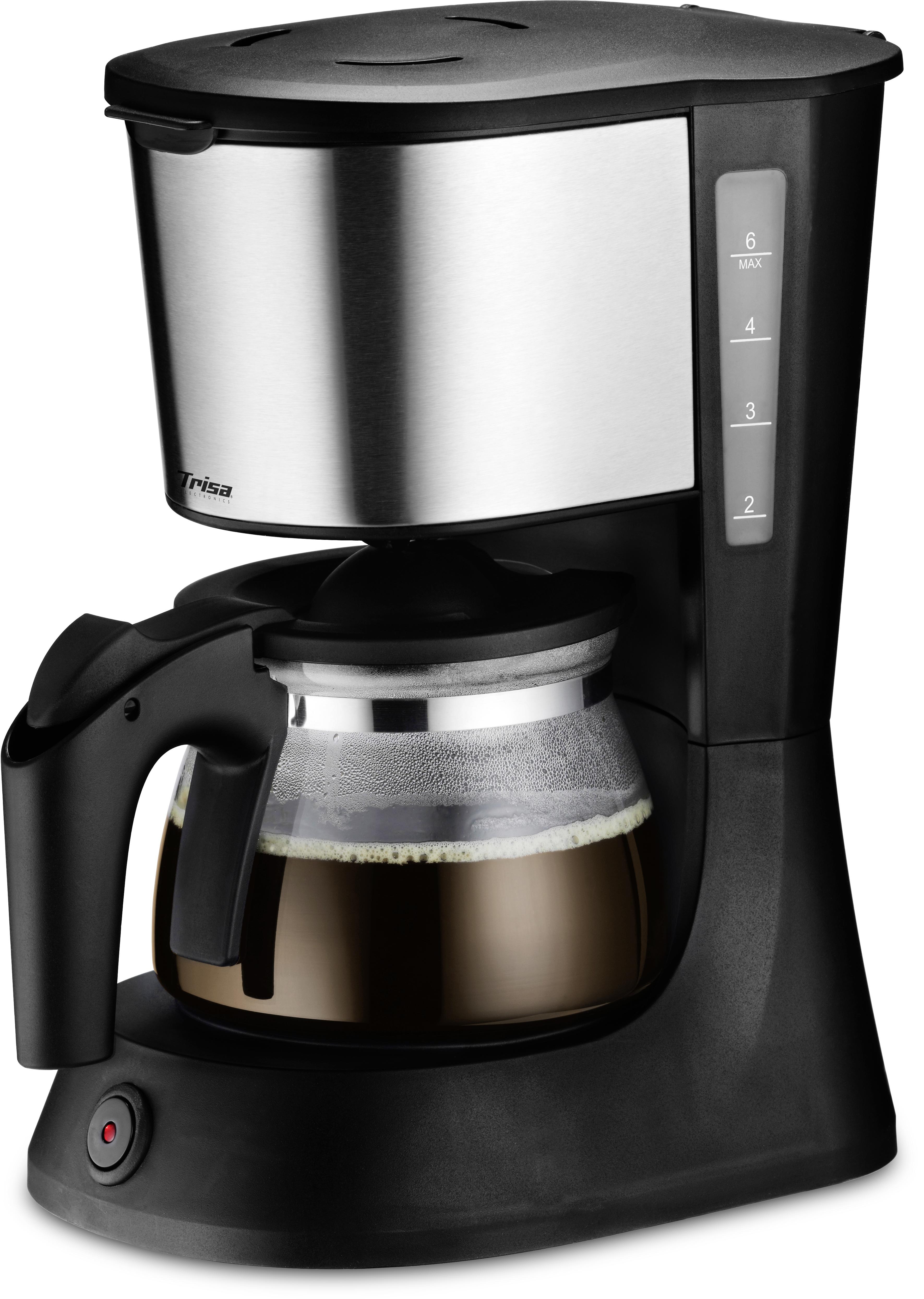 Dauer Filter Kaffee Maschine schwarz 10 Tassen Küchen Maschine 2x Thermo Kanne 