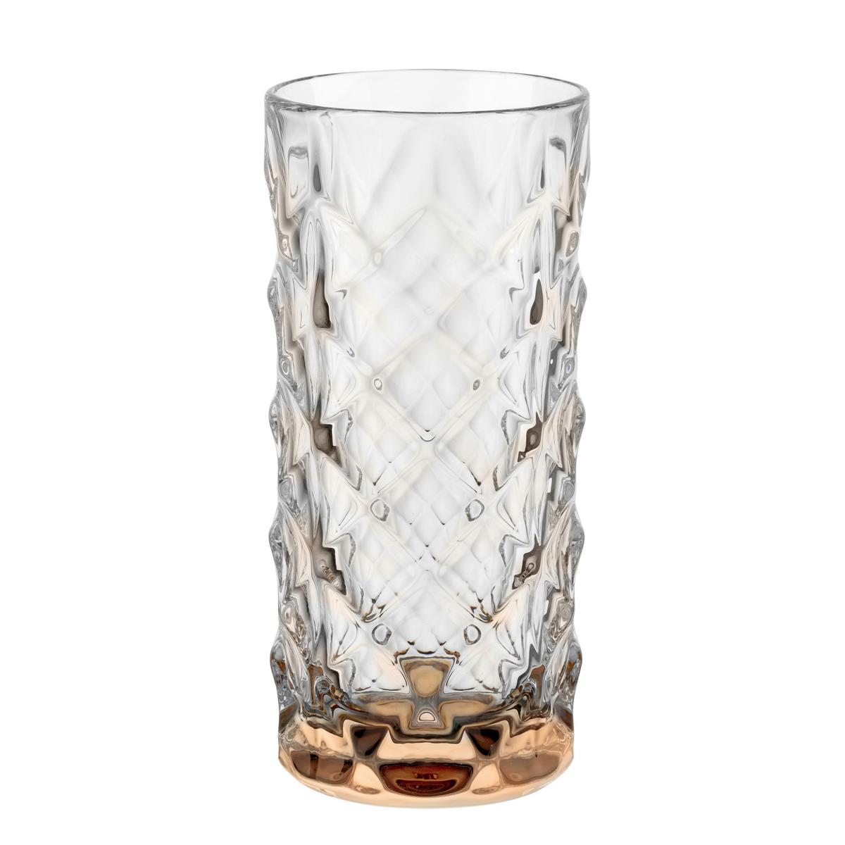 Longdrinkglas Nelson - Bernsteinfarben, Basics, Glas (0,33l) - Bohemia