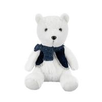 Dekobär Fred - Blau/Schwarz, KONVENTIONELL, Kunststoff/Textil (22/22/30.5cm) - Luca Bessoni