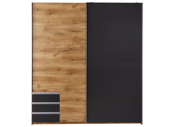 Schwebetürenschrank Emden - Eichefarben/Graphitfarben, MODERN, Holzwerkstoff (180/198/64cm) Schwebetürenschrank Emden - Eichefarben/Graphitfarben, MODERN, Holzwerkstoff (180/198/64cm)