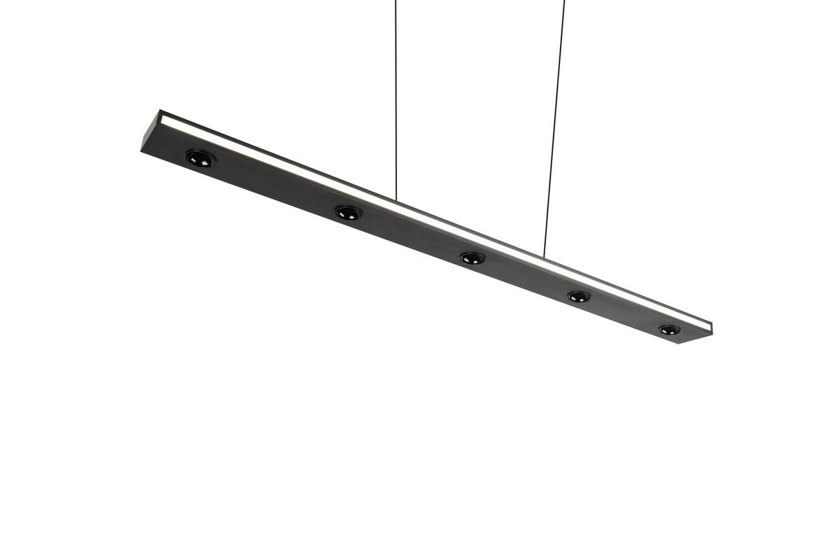 LED-Pendelleuchte 353010132 Graham - Schwarz/Weiß, Design, Kunststoff/Metall (109/9/200cm) - Trio Leuchten