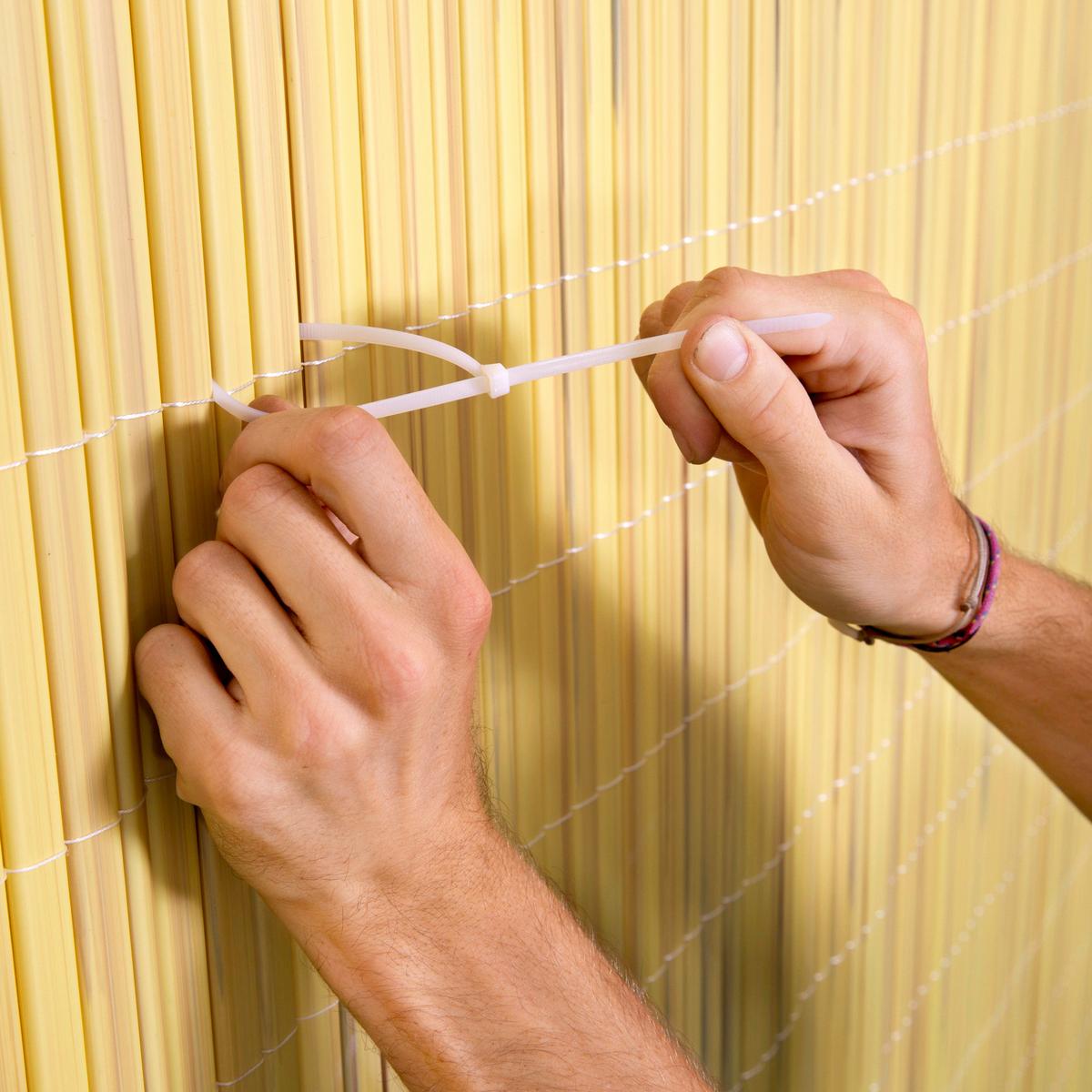 Sichtschutz Presidio Bambus 300x90 cm Witterungsbeständig - Beige, Basics, Kunststoff (300/90cm)