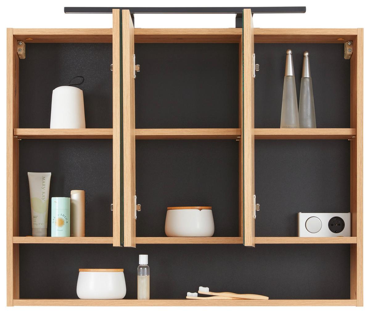 Spiegelschrrank Florenz in Eiche Artisan - dub artisan, Modern, kompozitné drevo (90/70/20cm) - Mömax