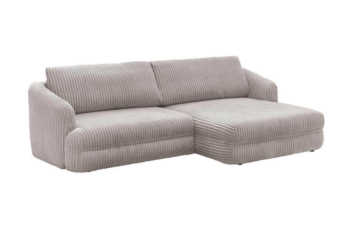 Ecksofa Lush Hellbraun S: 284x161 cm - Hellbraun/Gelb, Design, Textil (284/161cm) - Livetastic