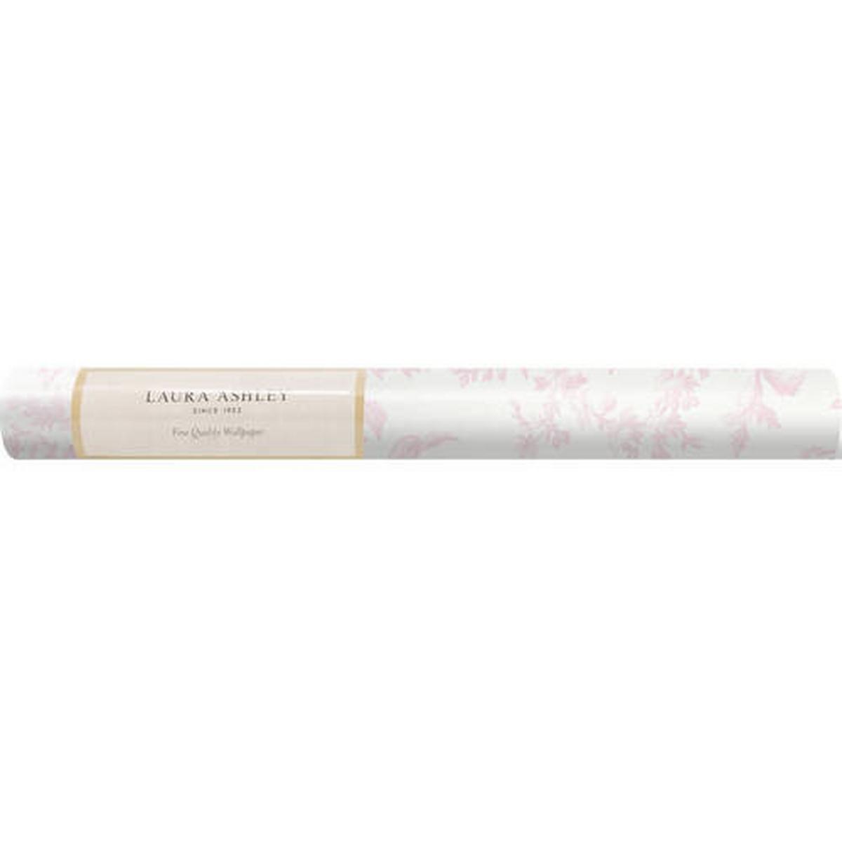 Vliestapete Picardie Petal - Pink/Weiß, Basics, Papier/Kunststoff (52/1000cm)