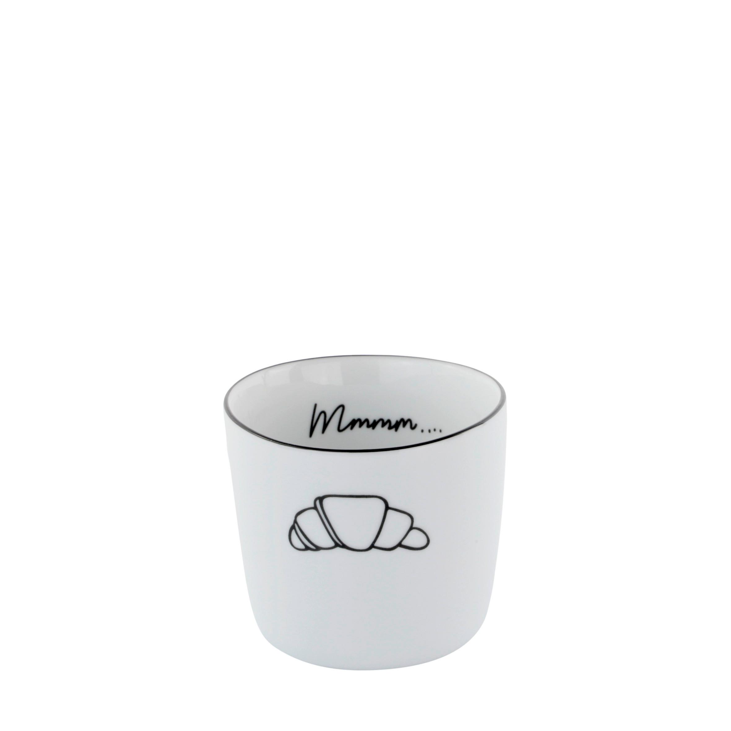 Hrnček na kávu BELGIC LIGHTNESS - čierna/biela, Modern, keramika (7,7/7cm) - Mömax