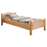 Bett Rita 100x200 cm Kiefer Massiv - Kieferfarben, Natur, Holz (100/200cm) - Carryhome