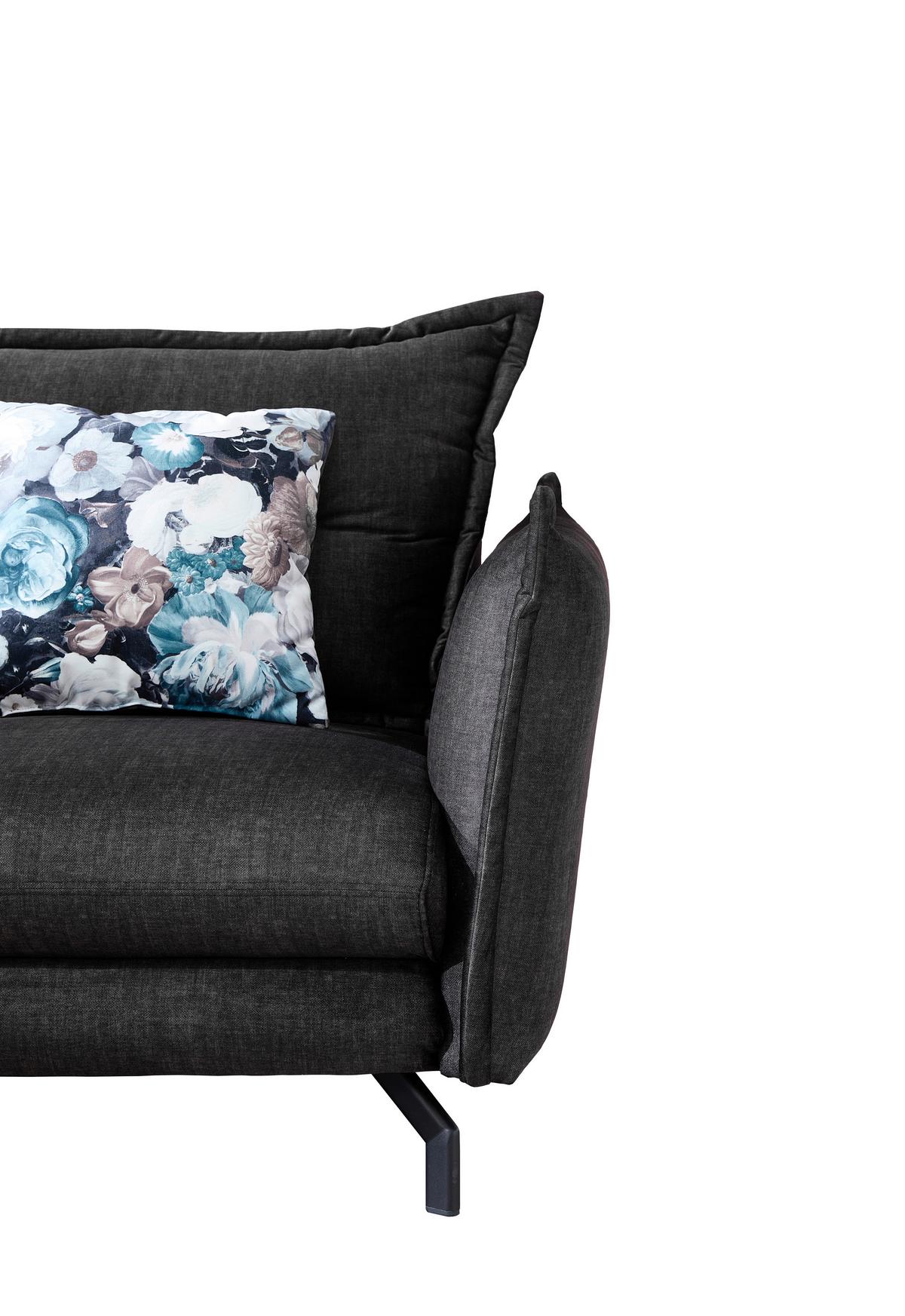 Ecksofa Lava Anthrazit S: 180/255 Cm - Türkis/Anthrazit, MODERN, Textil (180/255cm) - Livetastic