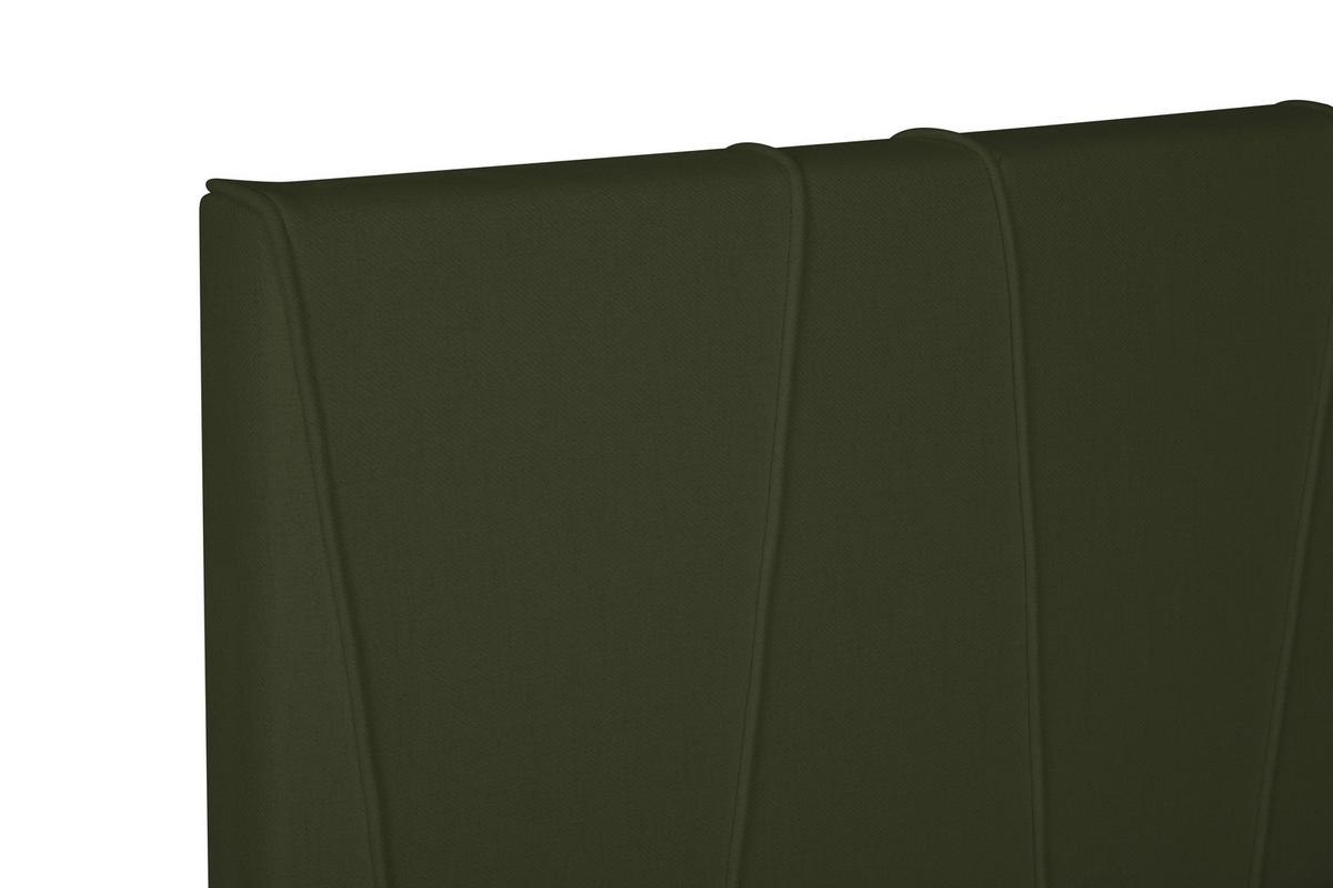 Boxspringbett Wels 140x200 cm D.grün inkl. Topper - Dunkelgrün/Schwarz, MODERN, Textil (140/200cm) - MID.YOU
