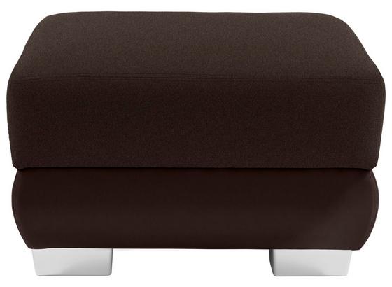 Hocker Miami - Dunkelbraun/Alufarben, MODERN, Holz/Textil (68/42/53cm) Hocker Miami - Dunkelbraun/Alufarben, MODERN, Holz/Textil (68/42/53cm)