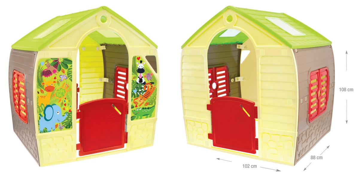 Hrací domeček HAPPY HOUSE, 102/108/88cm - vícebarevná, Konvenční, plast (102/108/88cm)