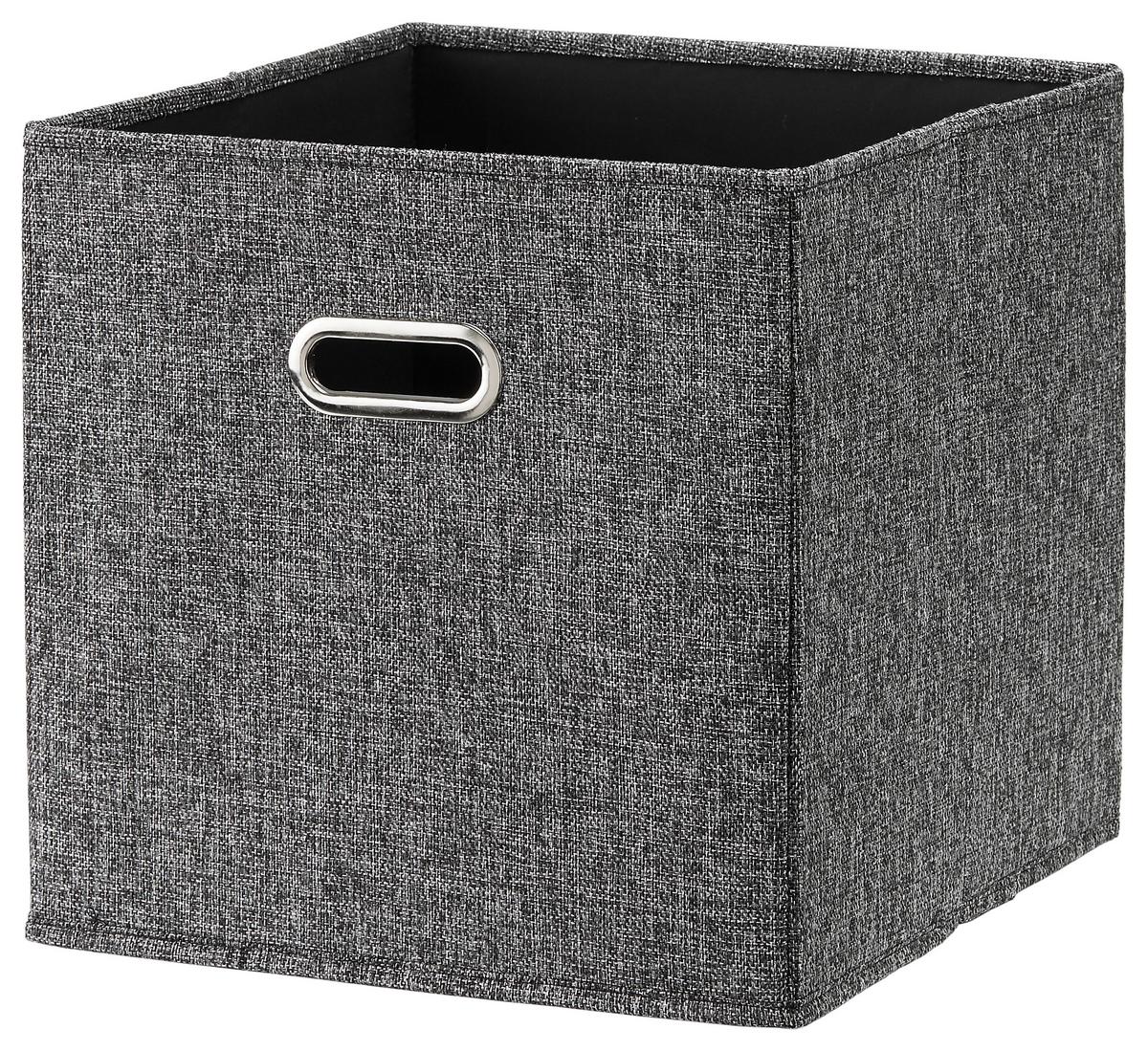 SKLADACÍ BOX BOBBY CA.34L -EXT- -AKT- -TOP- - čierna, Modern, kartón/textil (33/32/33cm) - Premium Living