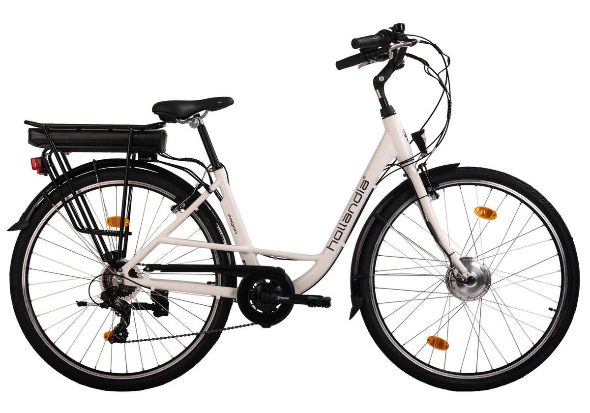 Elektrofahrrad Hollandia Zagon Weiss - Weiß, Basics, Metall (21/116/188cm) - KS Cycling