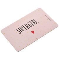 Kuchyňské prkénko Supergirl - růžová, Konvenční, plast (23,5/14,3/1,5cm)