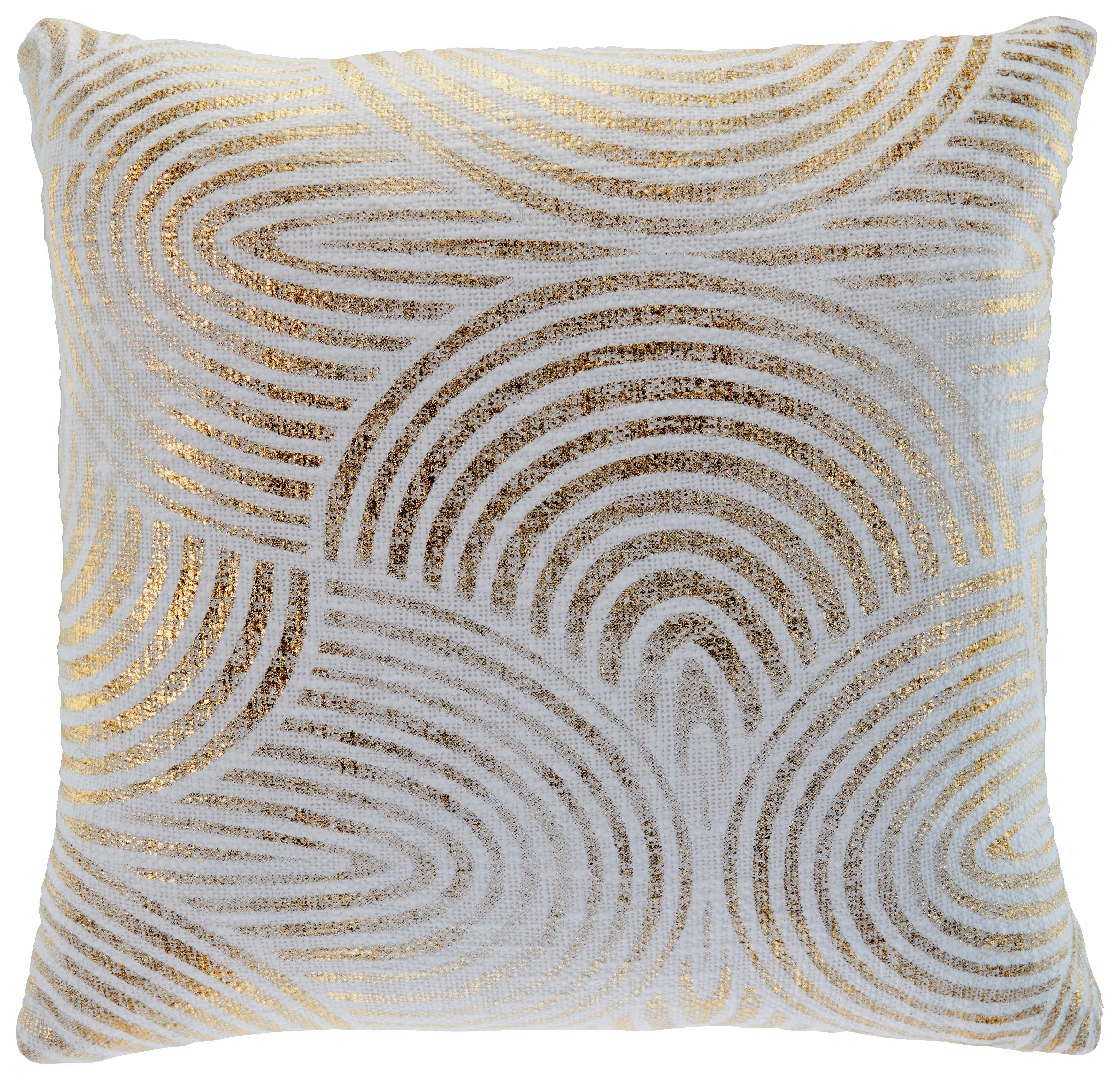 Zierkissen Orlanda - Goldfarben/Naturfarben, ROMANTIK / LANDHAUS, Textil (45/45cm) - James Wood