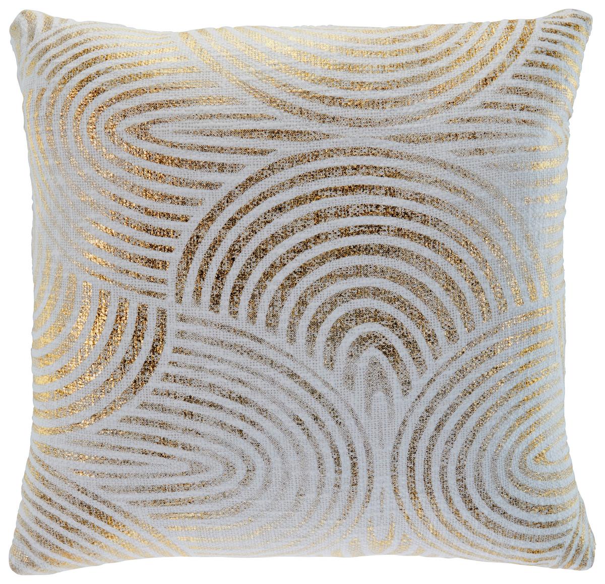 Zierkissen Orlanda - Goldfarben/Naturfarben, ROMANTIK / LANDHAUS, Textil (45/45cm) - James Wood