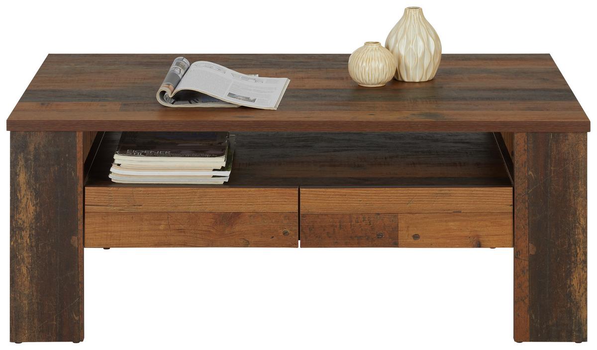 Konferenční stolek Monos, šedá/hnedá, š: 110cm - šedá/hnědá, Konvenční, kompozitní dřevo (110/65/44cm) - Mömax