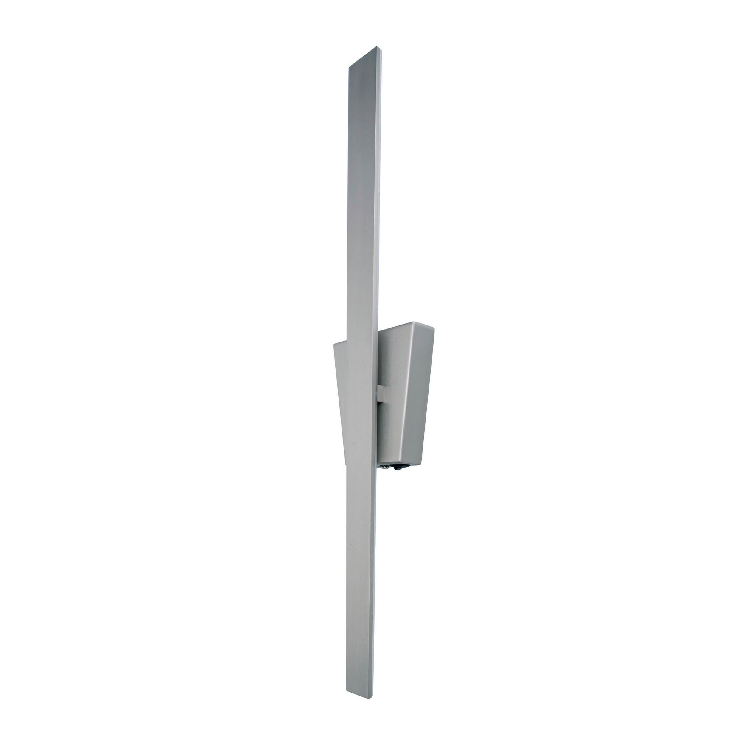 Wandleuchte Trevor - Silberfarben, Basics, Metall (62cm) - Näve