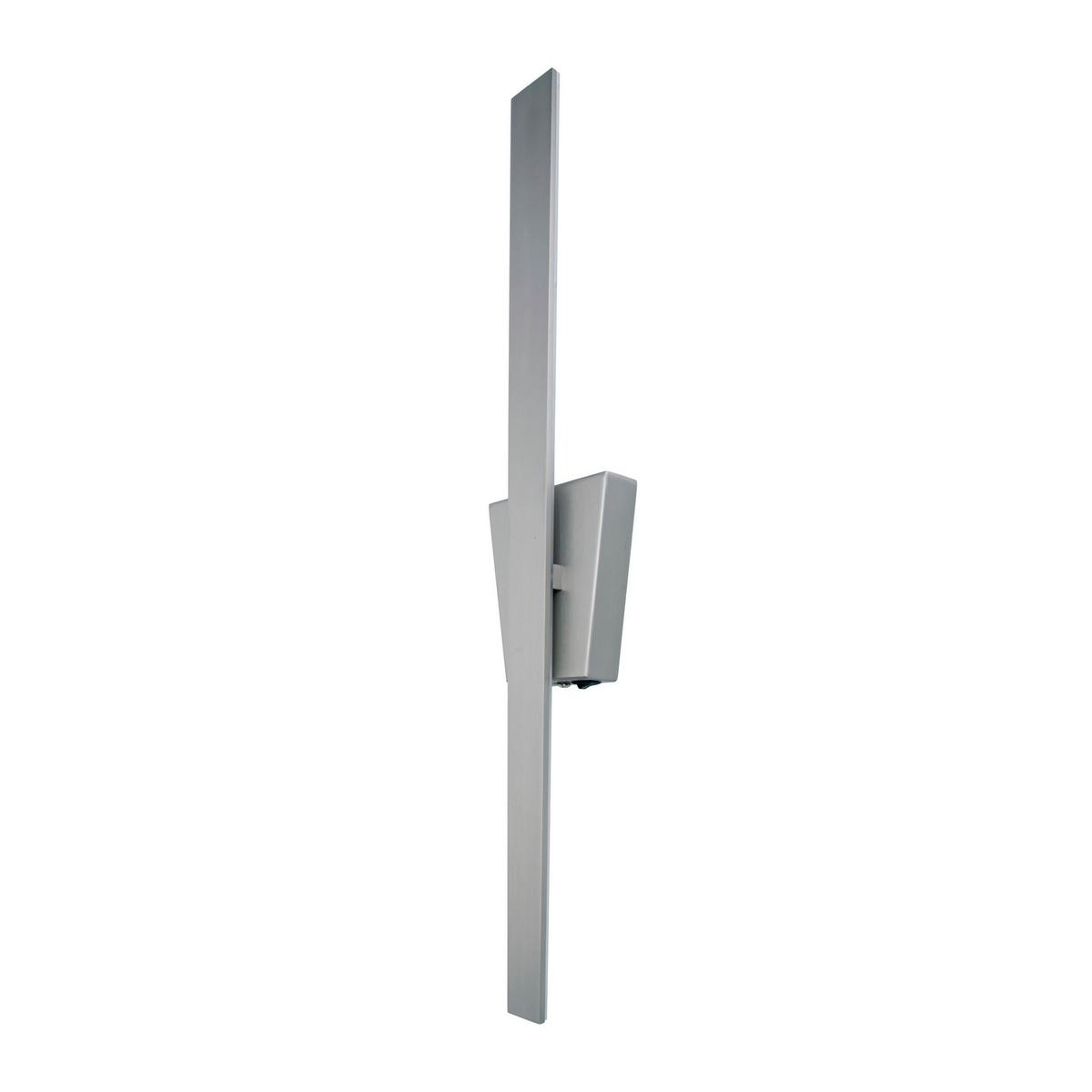 Wandleuchte Trevor - Silberfarben, Basics, Metall (62cm) - Näve