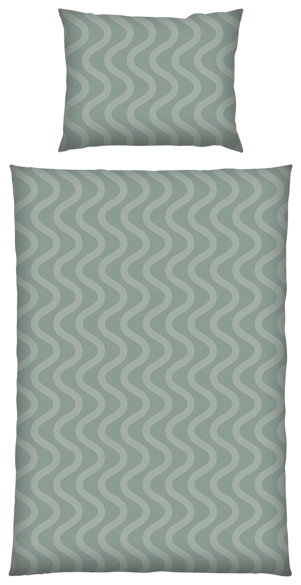 Bettwäsche Susi - Grün, KONVENTIONELL, Textil - Ondega