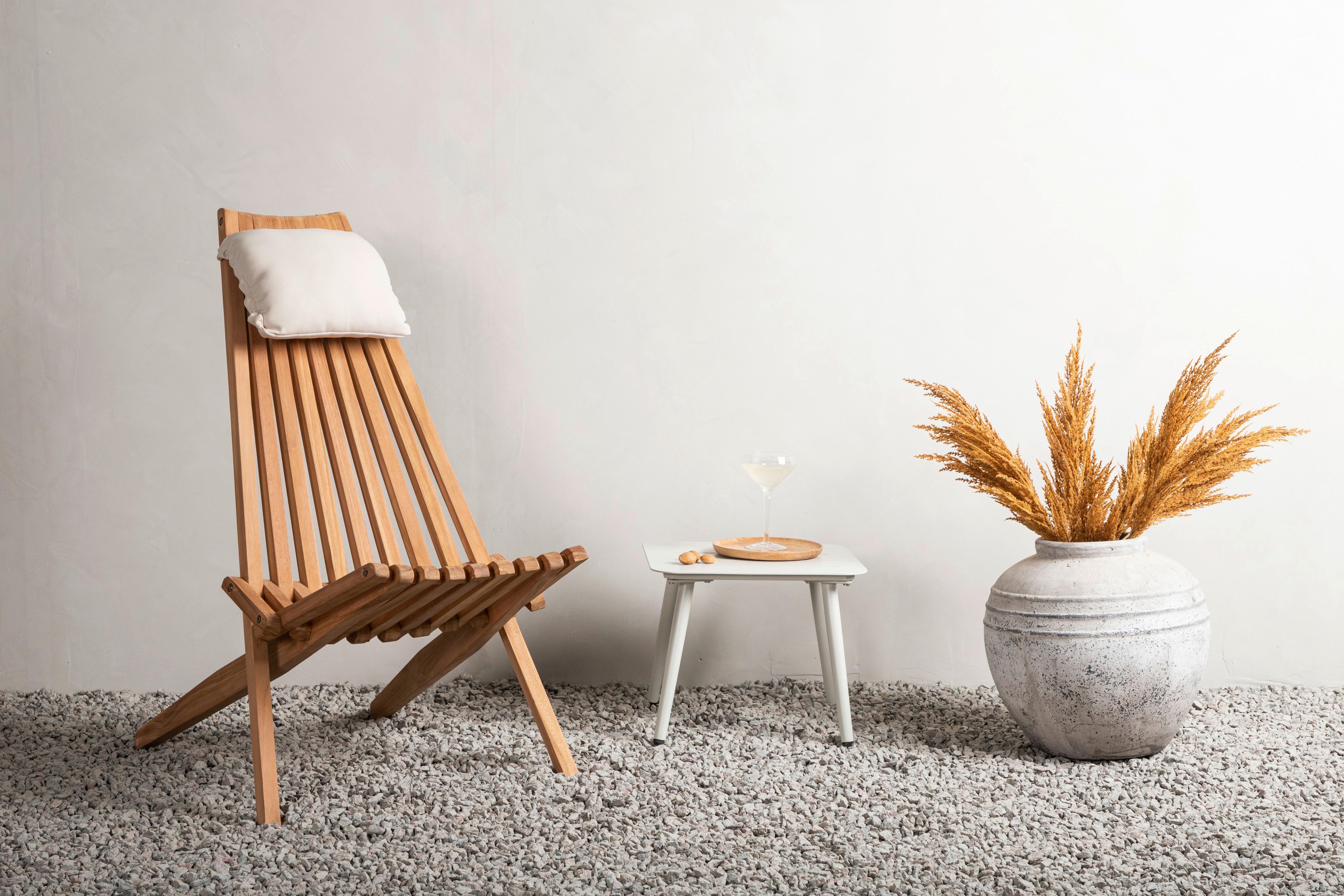 Loungesessel Kenya - Goldfarben, KONVENTIONELL, Holz (86/100/68cm) - Gardenson