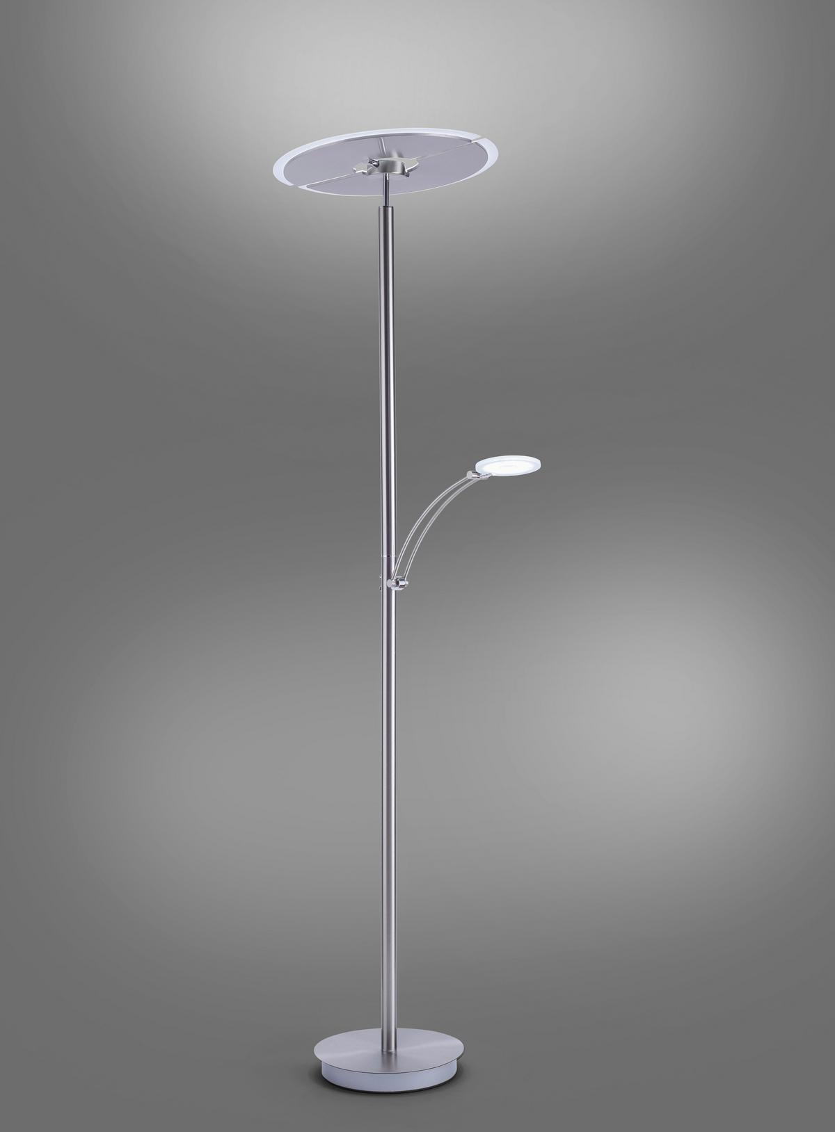Led-deckenfluter 673-55 Artur - Silberfarben, Basics, Metall (68/45,5/200,3cm) - Paul Neuhaus