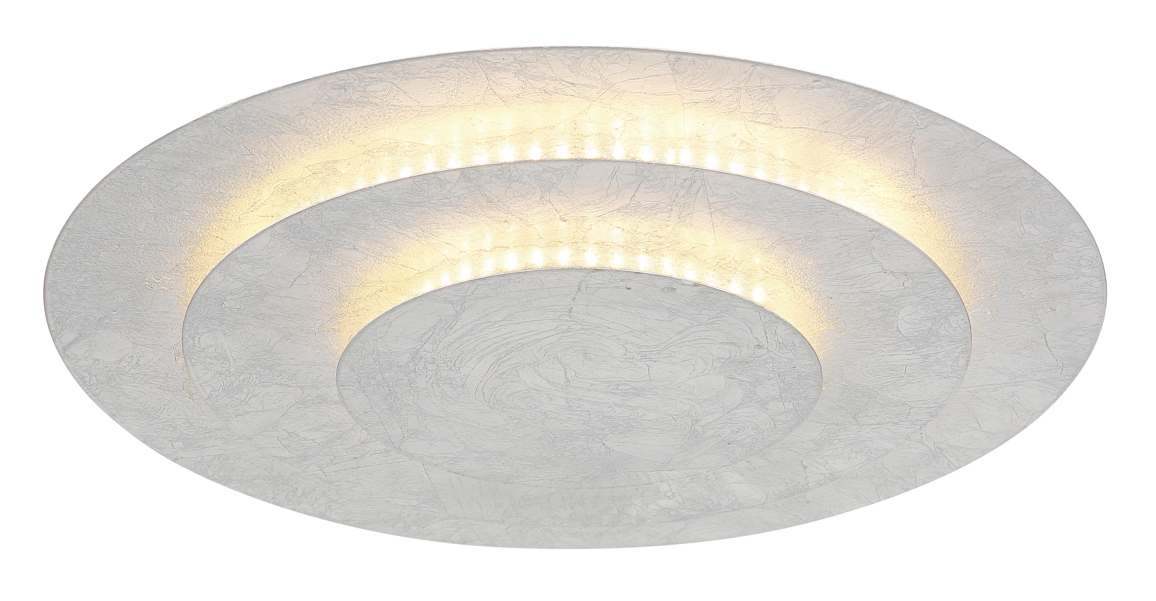 Led-deckenleuchte 48465-24s Heda - Silberfarben, Design, Metall (35/7cm) - Globo