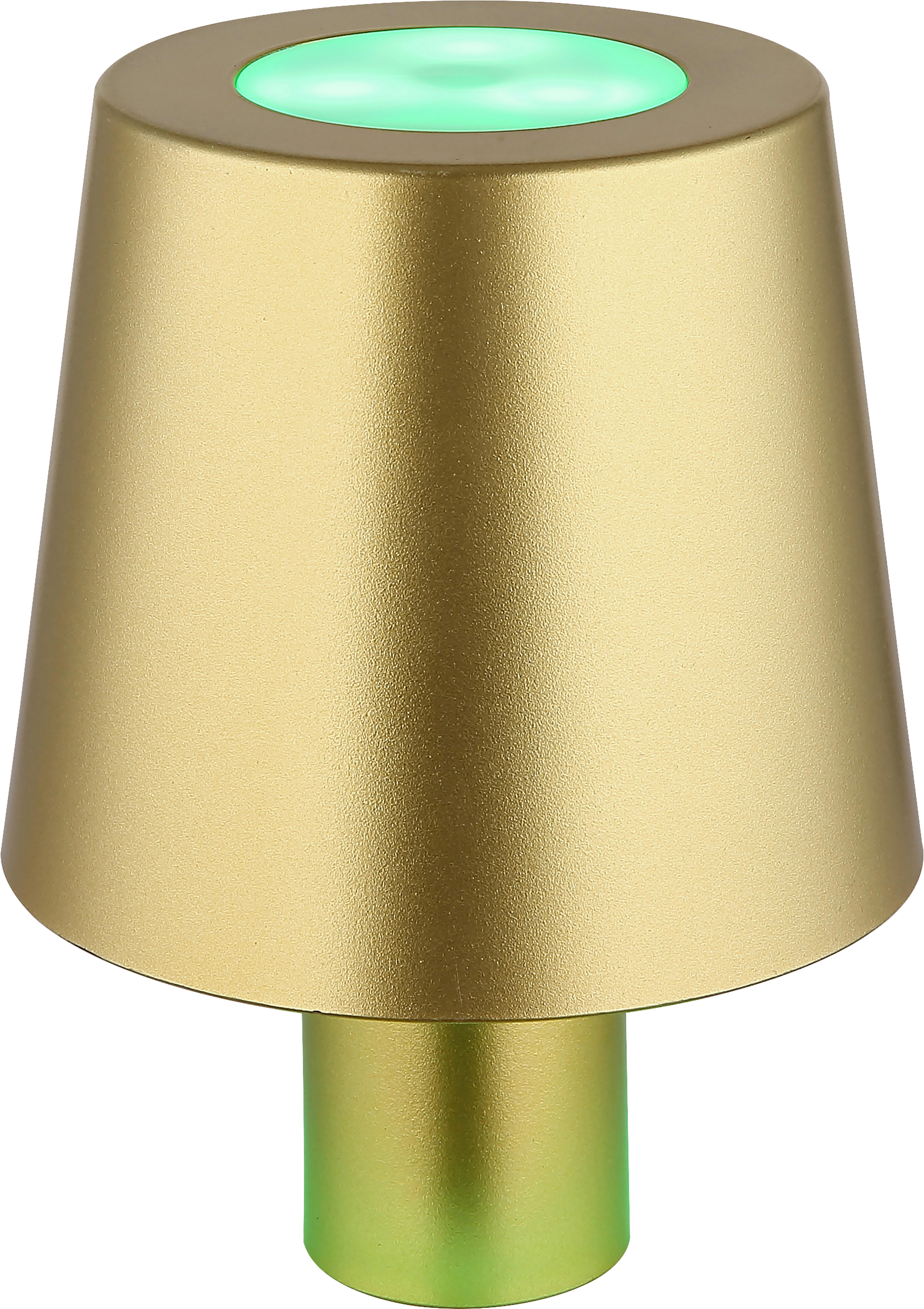 Akku-Tischleuchte Marvina - Goldfarben, MODERN, Kunststoff (10,5/14cm) - Luca Bessoni