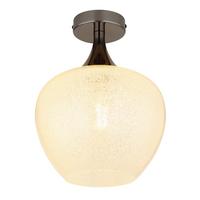 Deckenleuchte 15548dk - Klar/Schwarz, KONVENTIONELL, Glas/Metall (24/32cm) - Globo