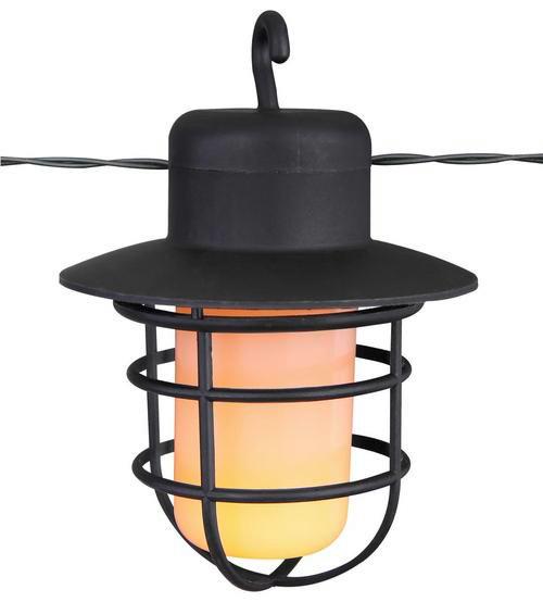 Solarleuchte Schwarz/Weiß Lichterkette 100xled H: 11,2 - Schwarz/Weiß, Basics, Kunststoff (480/8,2/11,2cm) - Globo