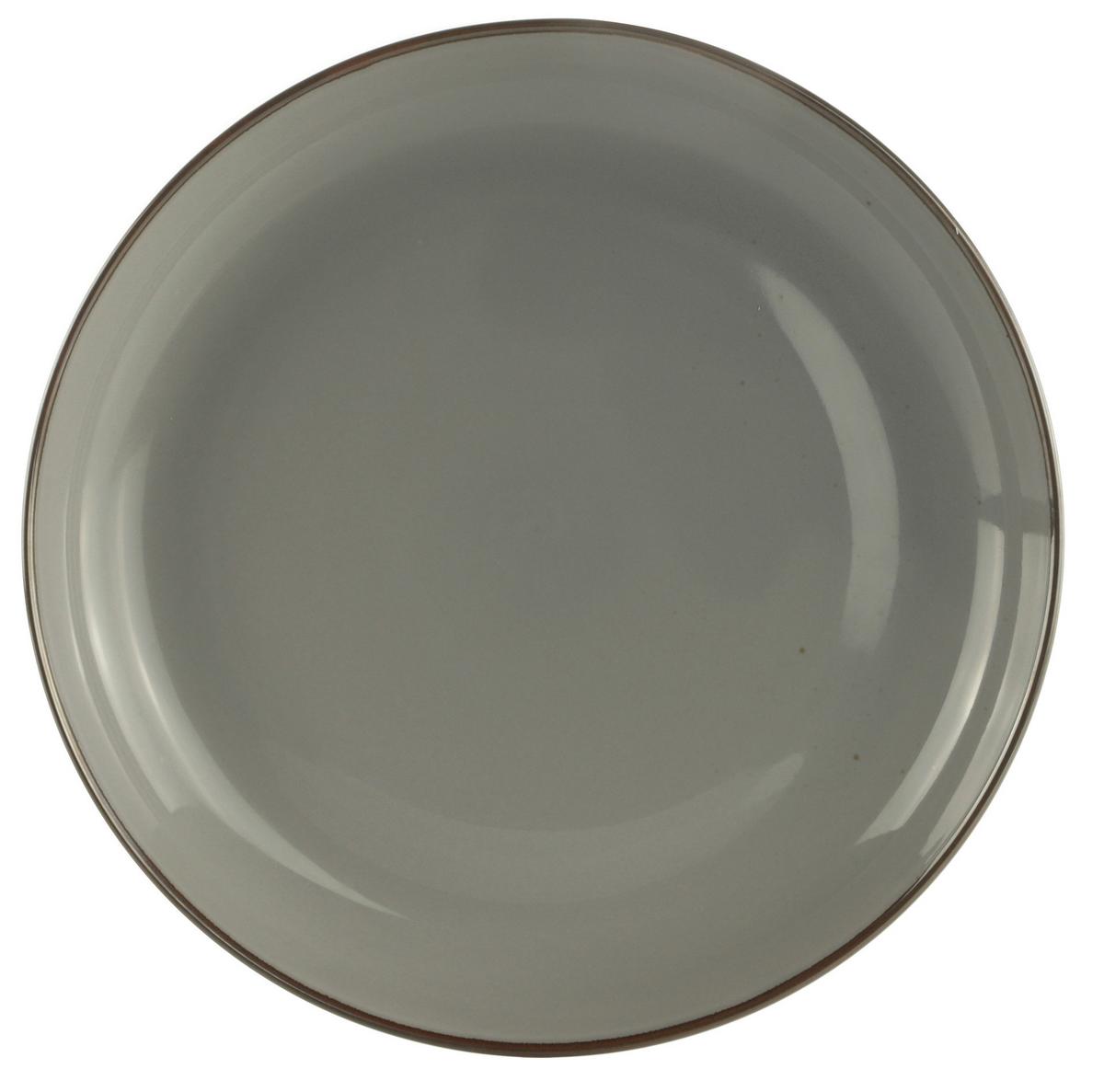 MĚLKÝ TALÍŘ CAPRI - šedá, Moderní, keramika (27/3,7cm) - Mömax