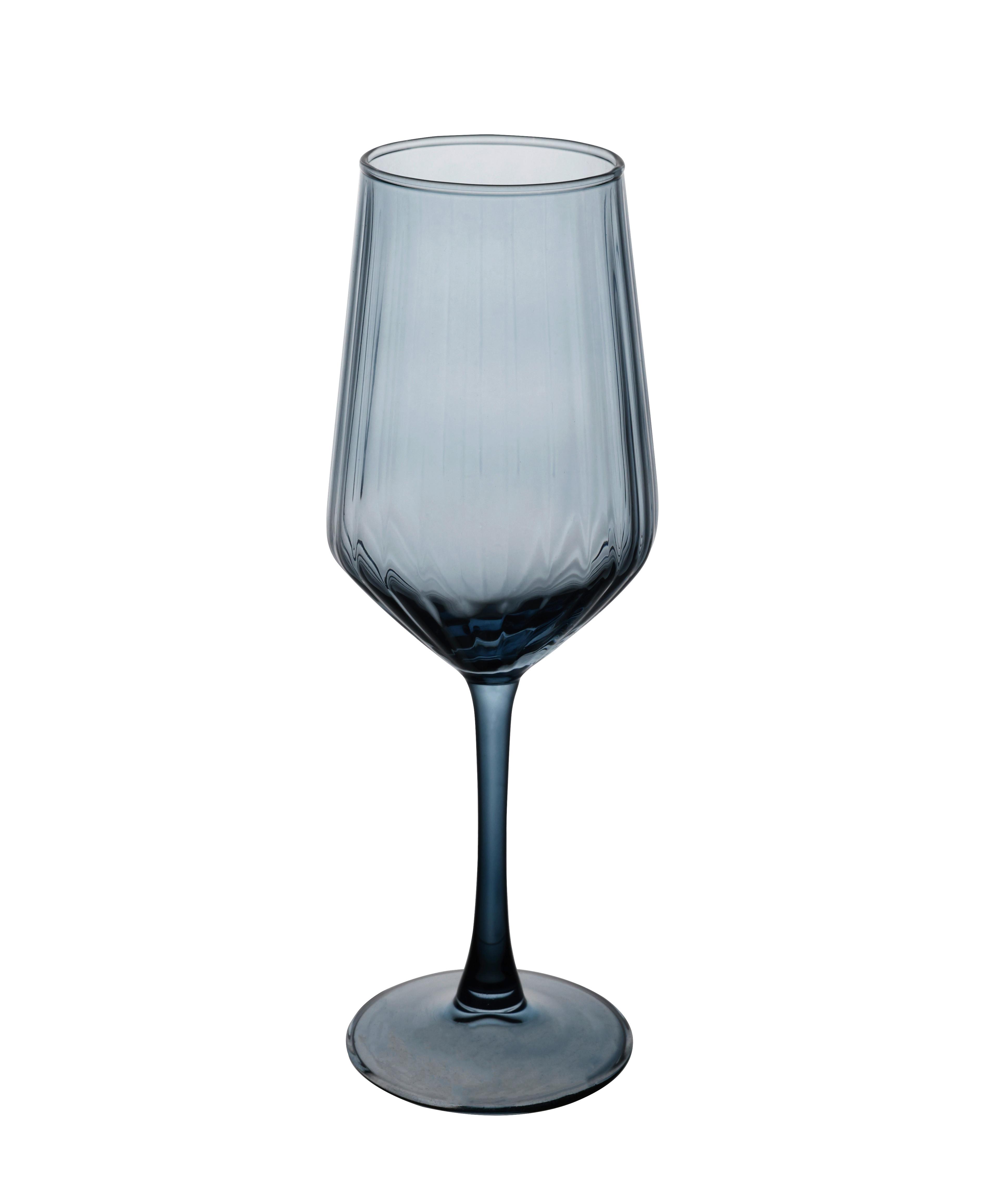 WEINGLAS POLLI - Blau, Basics, Glas (6/23cm) - Luca Bessoni