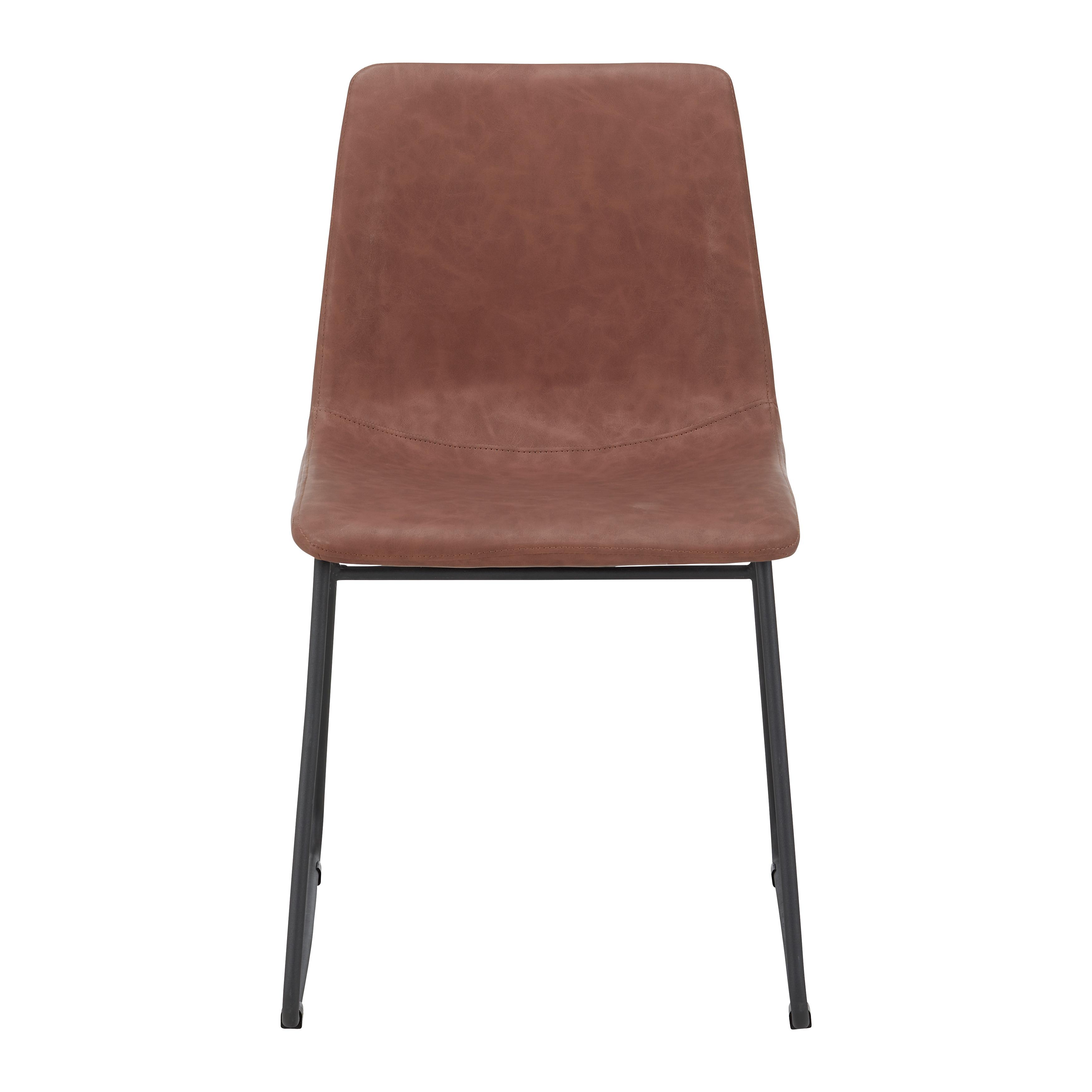 Židle Adara Hnědá - černá/hnědá, Moderní, kov/textil (54,5/79,5/45,5cm) - Bessagi Home