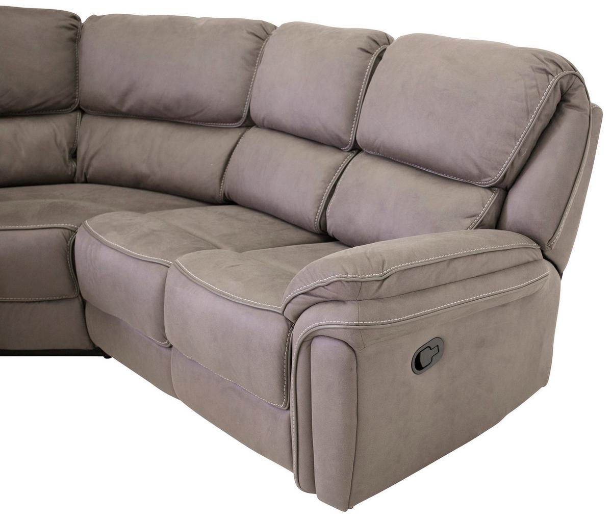 Ecksofa Saranda - Schwarz/Grau, Design, Kunststoff/Textil (169/169cm) - Livetastic